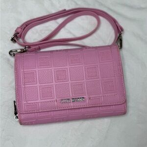 Steve Madden Embossed Pink Crossbody Bag